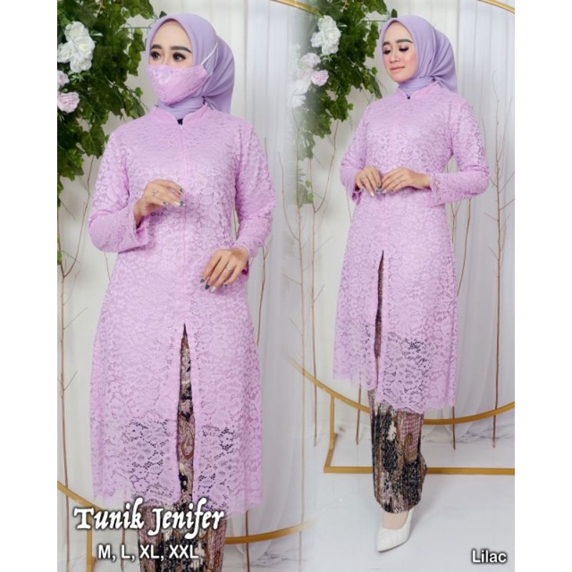 TUNIK JENIFER // TUNIK BRUKAT JUMBO UKURAN M-XXXL // KODE ADK