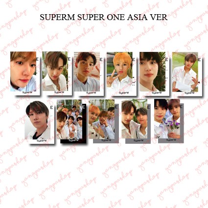 [READY / SET] SUPER ONE ASIA VER SUPM PHOTOCARD UNOFFICIAL FANMADE YANGPASHOP KAI BAEKHYUN LUCAS