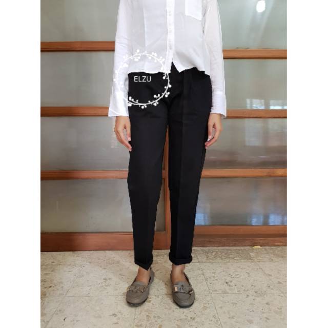Baggypants BLACK Celana Kain Celana Bahan Celana Baggypants BLACK Celana Kain Celana Bahan Celana