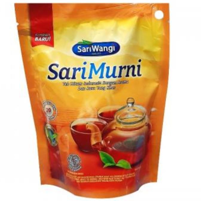 

Teh Sari Murni / Teh Hitam Indonesia Daun Teh Berkualitas/ Kemasan Pouch