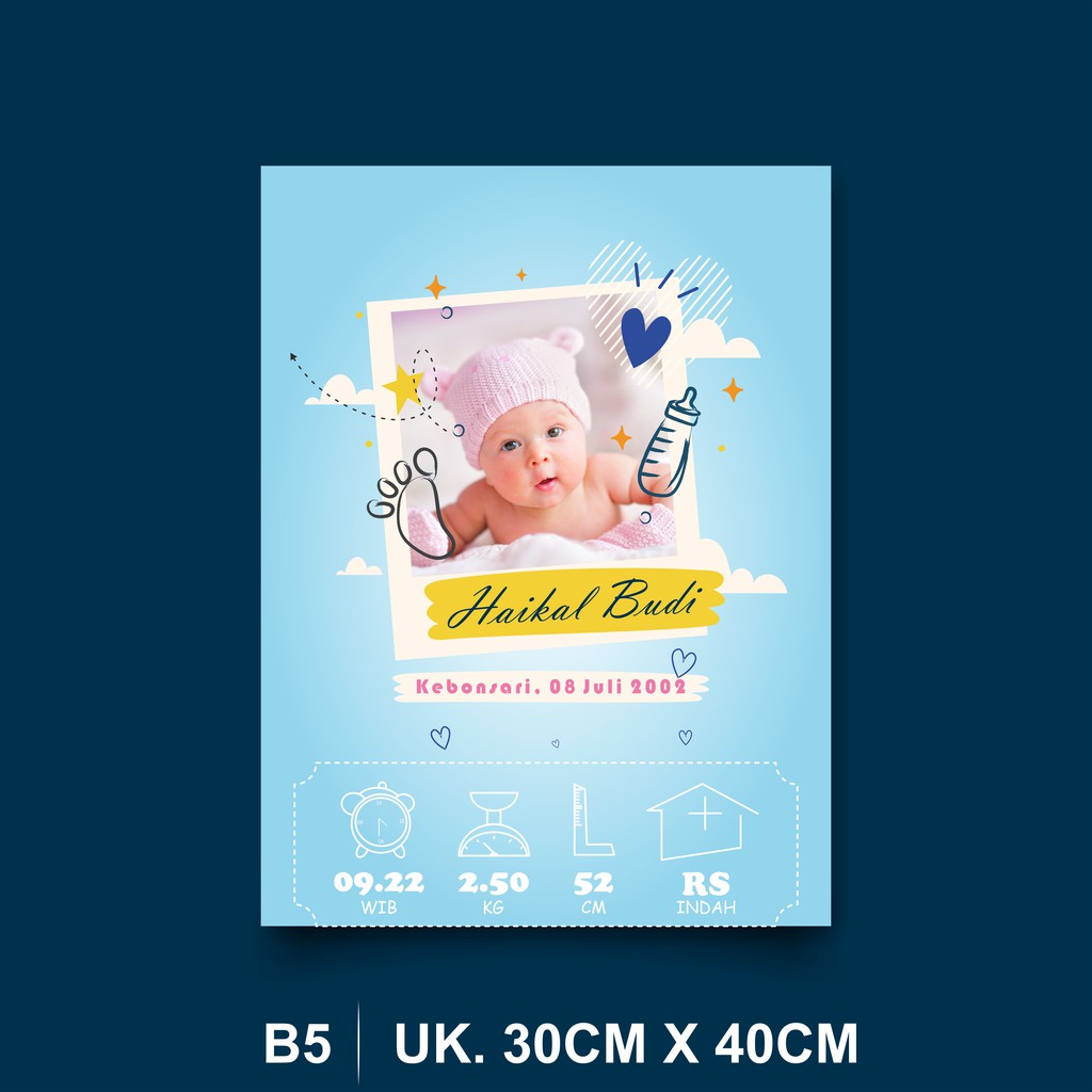 BAYI | BIODATA BAYI | JUMBO | BESAR | BINGKAI | KAYU | UNIK | UKURAN JUMBO |CETAK FOTO BINGKAI