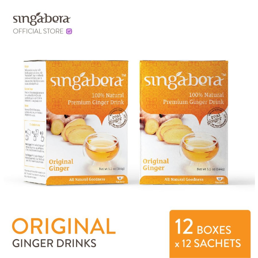 

Singabera Premium Original Ginger Drink (Jahe) - 12 Box @ 12 sachets