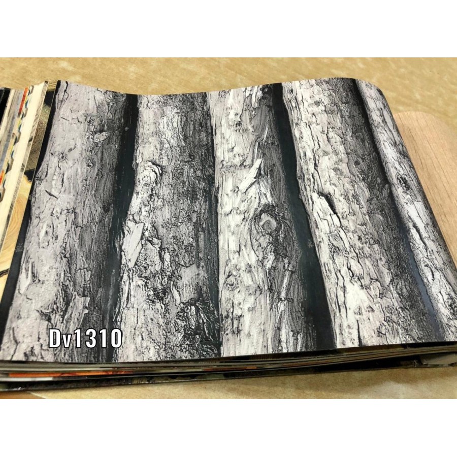 WALLPAPER DINDING 3D MOTIF BATANG POHON Rock