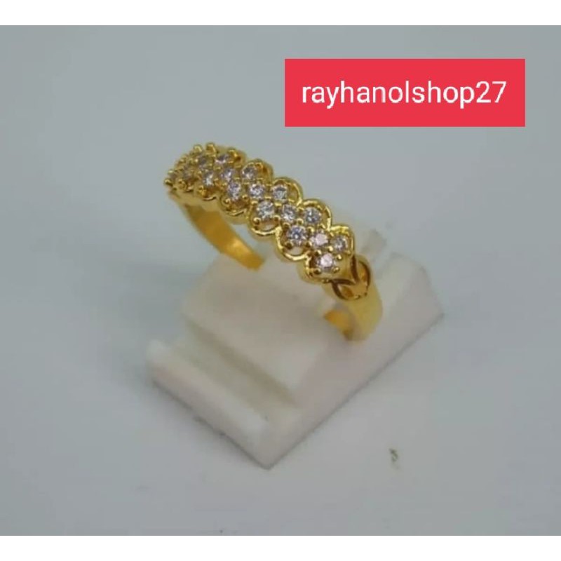 [ BAYAR DITEMPAT ] CINCIN permata lapis emas 24k fhasion wanita