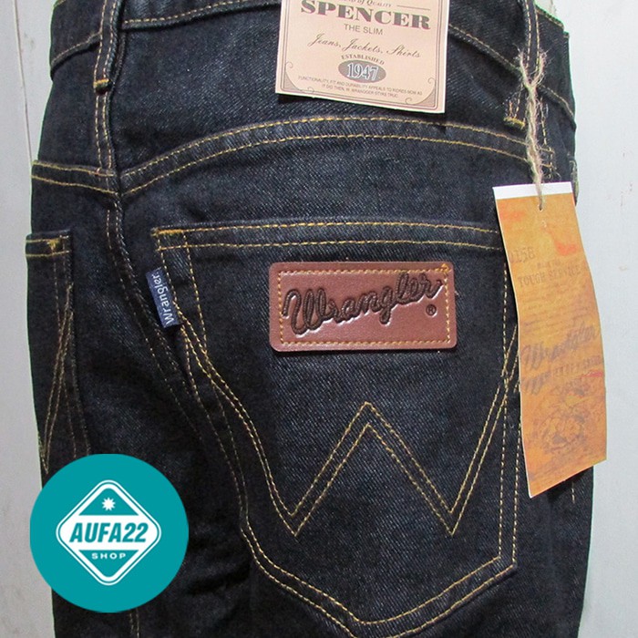 Celana Jeans WRANGLER Original Regular BLUE BLACK-DONGKER Promo Murah