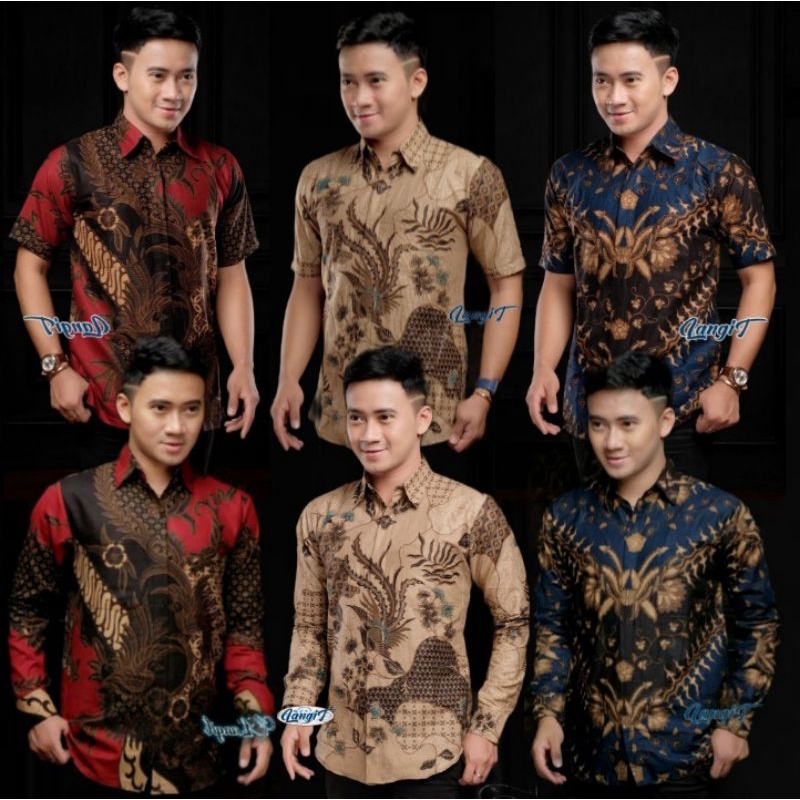 Baju Batik Pria Dewasa Batik Pria Lengan Panjang Baju Batik Pria kemeja Batik Pria (COD) Baju Batik 