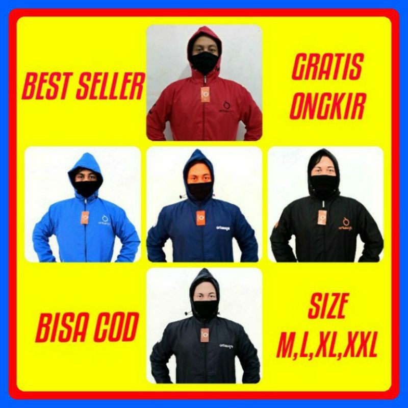 JAKET PARASUT ORTUSEIGHT KEREN BISA BUAT OLAHRAGA LARI SANTAI BERSEPEDA JOGGING
