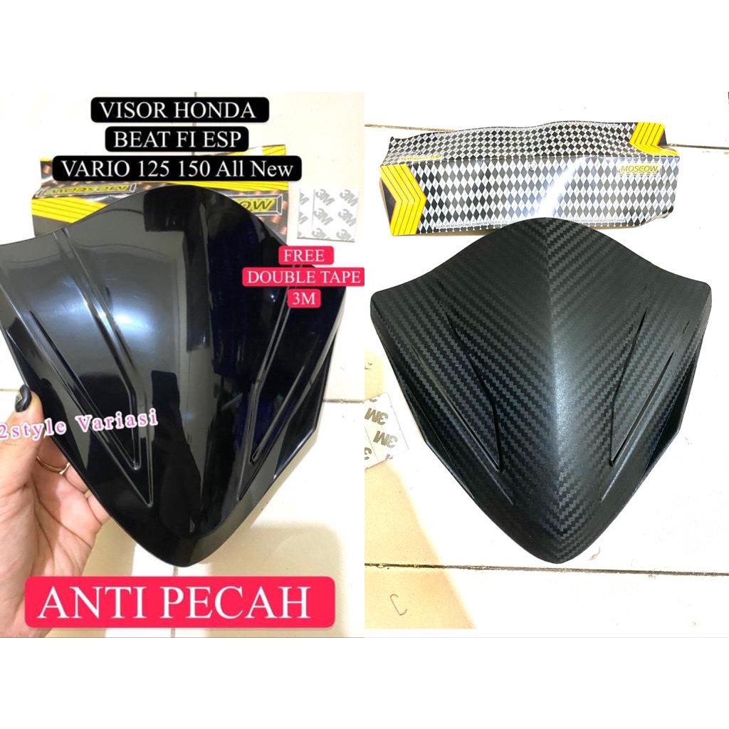 VISOR HONDA BEAT ANTI PECAH SET DOUBLE TAPE 3M PNP KUAT WINSHIELD BEAT ESP VARIO 125 150 ALL NEW VISOR BEAT ANTI CRACK HITAM PEKAT GARANSI RETUR WINSIL BEAT WINDSHIL WINSHIEL WINDSIL KACA DEPAN BEAT KACA ANGIN VARIO VARIASI DEPAN TINGGAL TEMPEL LEM