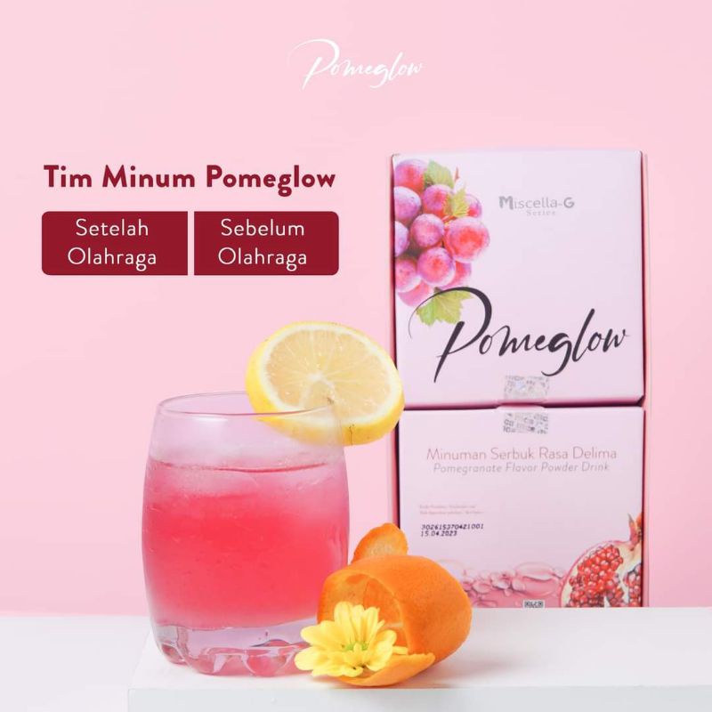 Collagen Drink POMEGLOW 100% Original, Suplemen Kecantikan,Aman Bumil Busui