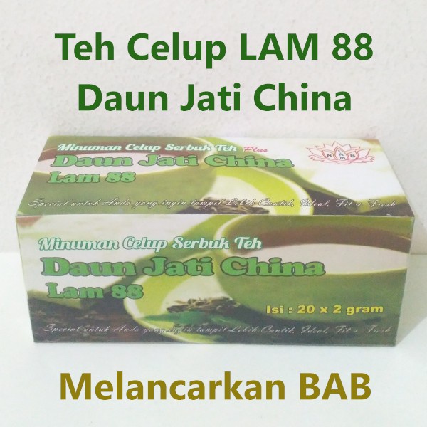 

B0621D Teh Celup Lam 88 Daun Jati China 20 Kantong Teh Daun Jati Cina 054