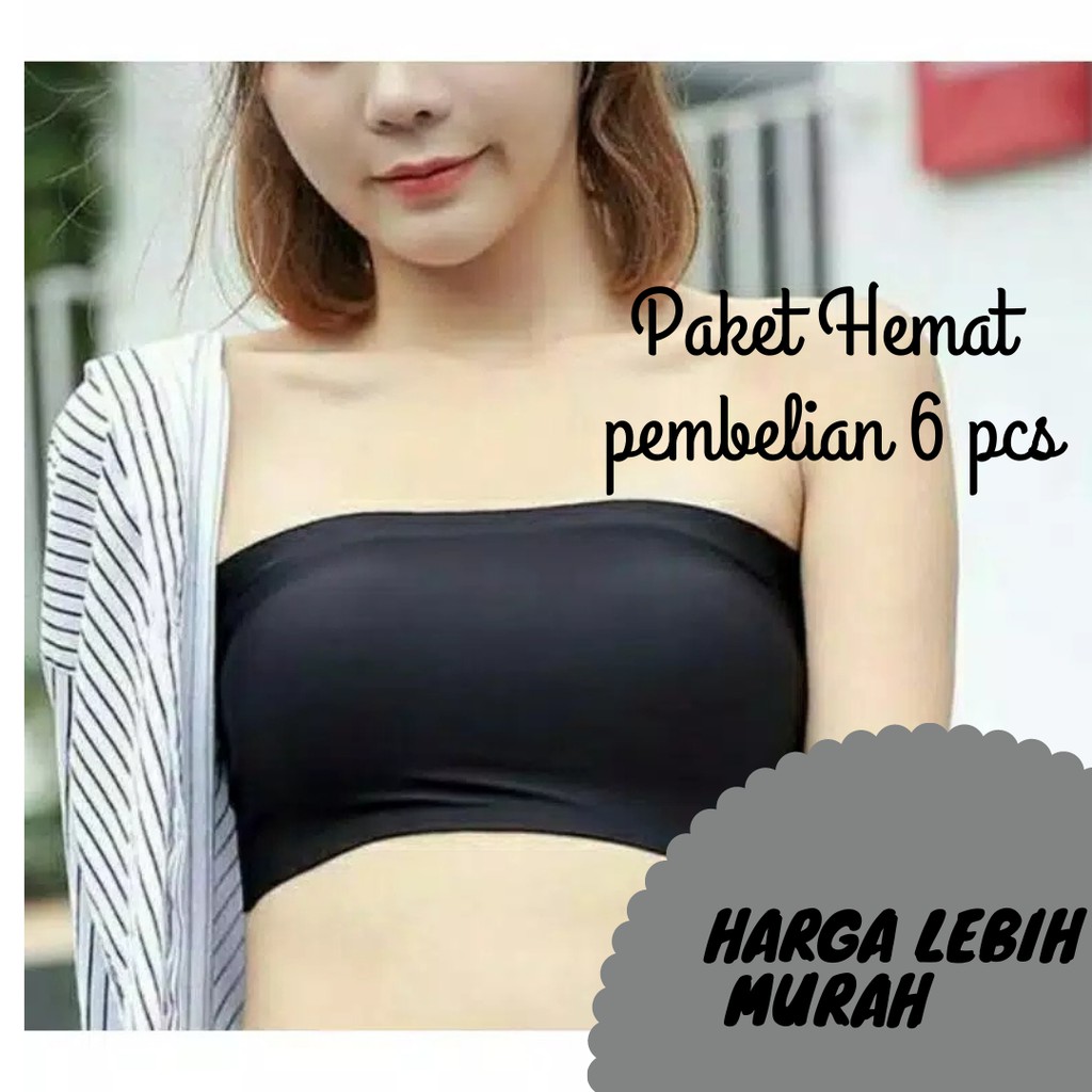 BRA TANPA TALI CEWEK SEXY KERUT REMAJA KEMBEN SPORT TANPA KAWAT CROP TOP TANK MODERN BRA REMAJA S0M4