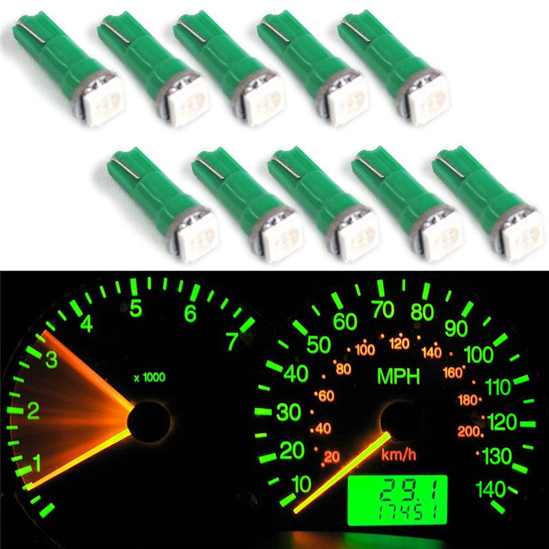 1PC CAR INTERIOR LED T5 SMD 5050 DASHBOARD WEDGE 12V LIGHT BULB LAMP
