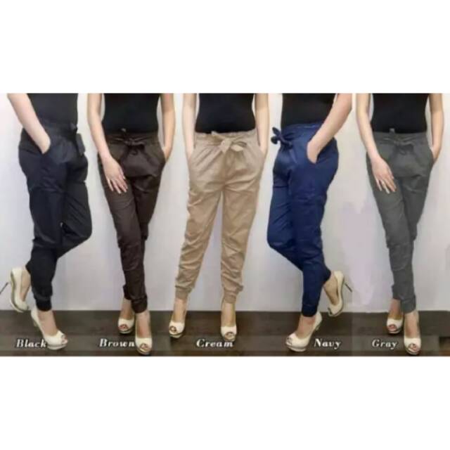 Celana Joger JUMBO REG Jogger Wanita Reguler S M L Celana Joger JUMBO REG Jogger Wanita Reguler S M L