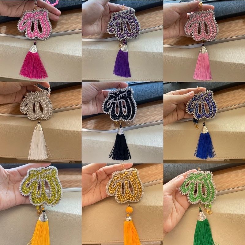 Gantungan hiasan spion mobil gantungan hiasan accesories spion mobil lafaz allah lslami crystal Gant