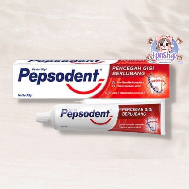 PEPSODENT PASTA GIGI 75GRAM / PEPSODENT PASTA GIGI PENCEGAH GIGI BERLUBANG