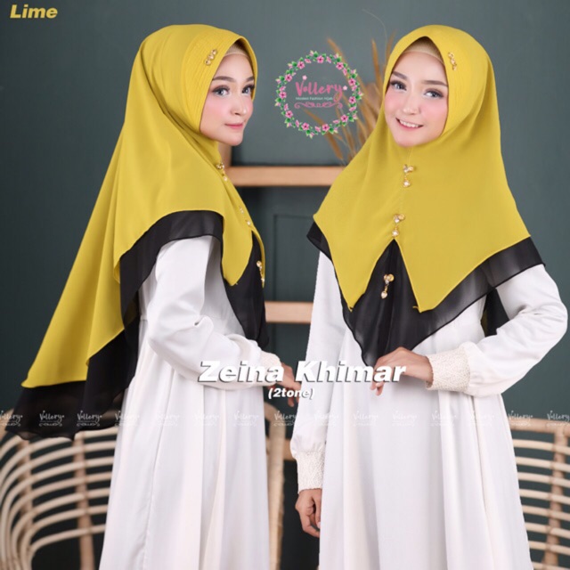 VALLERY | Khimar ZEINA 2TONE ceruty