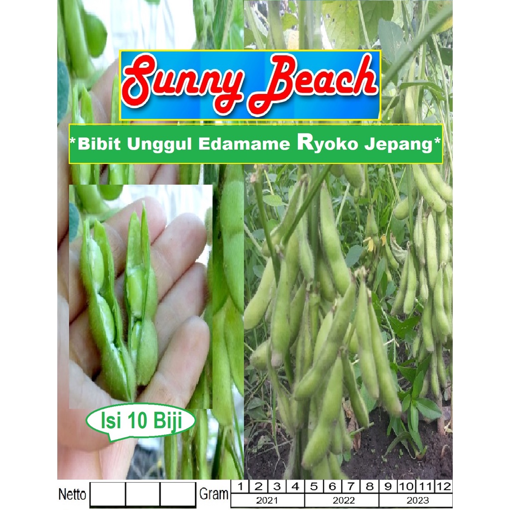 Bibit Unggul Edamame Ryoko Jepang | Benih Edamame Ryoko|Kedelai Jepang