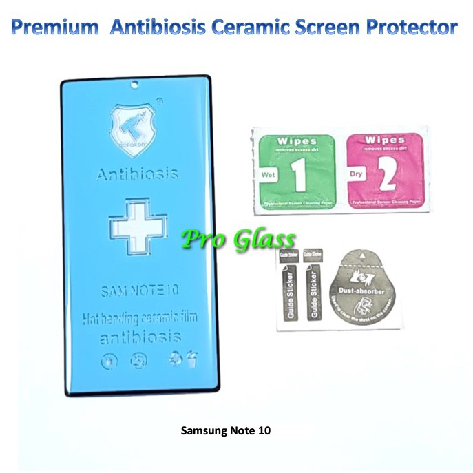 Samsung Note 10 / Note 10 PLUS  Antibiosis Ceramic AntiShock Premium Screen Protector