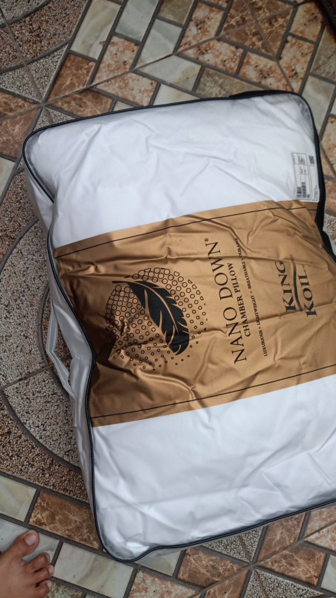 Bantal Kepala Nano Down King Koil / Kingkoil (bulu Angsa + Nano Fiber)