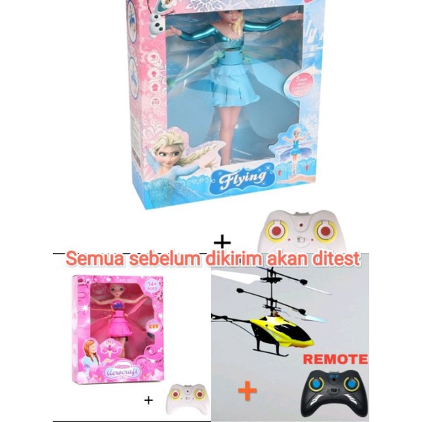 Jual Mainan Remote Control Anak Peri Terbang FROZEN ELSA / Barbie ...