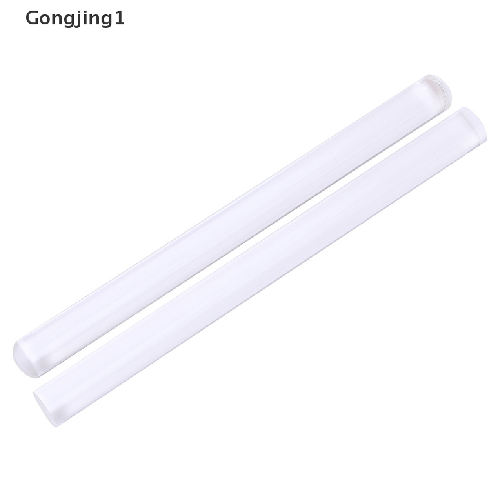 Gongjing1 Rolling Pin Akrilik Transparan Anti Lengket Alat Baking Kue / Pastry