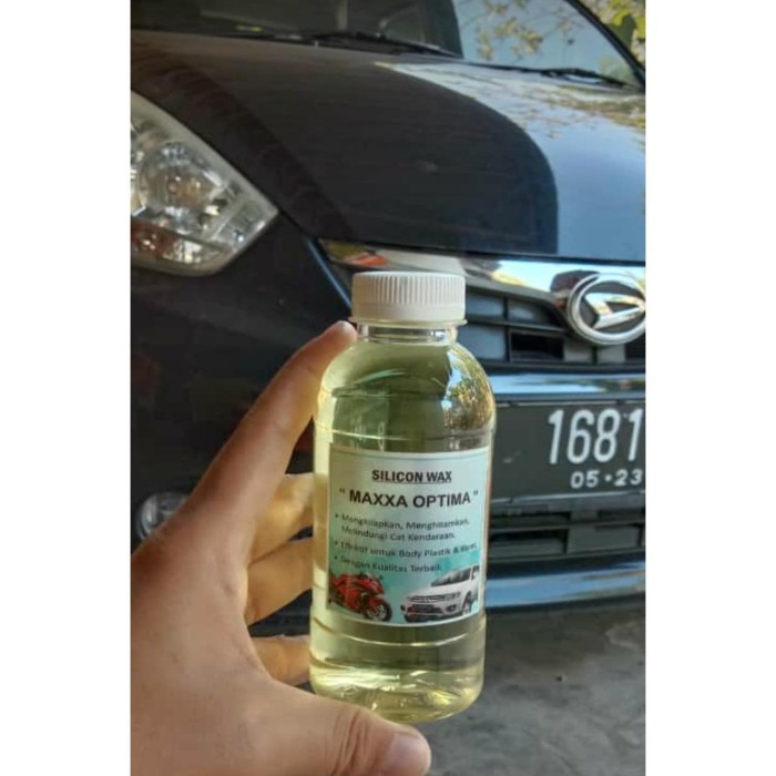 Cairan Silikon Wax Pengkilap Cat Mobil atau motor kemasan 200 mil