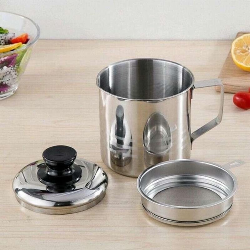 Home Pro Oilpot 1Liter / Seringan Minyak Stainless Steel 12CM