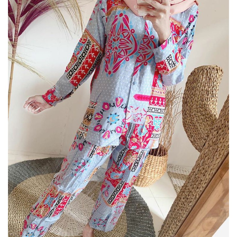 DELINA SETELAN / PAJAMAS / SETELAN RAYON