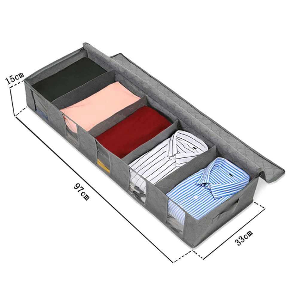 TD-DA Hifuar Rak Pakaian Minimalis Folding Storage Box 97 x 33 x 15cm - HR01