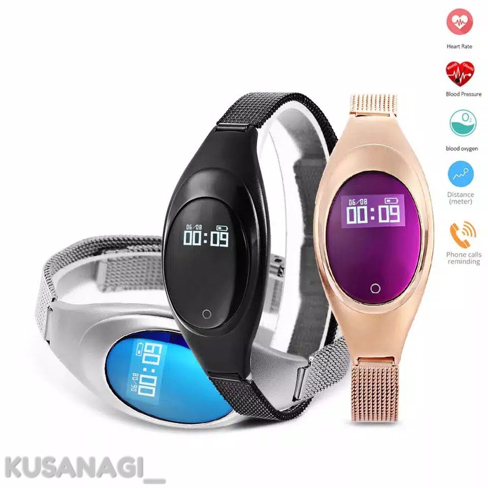 VGKG Smartwatch Z18  jam tangan fashion wanita blood oxygen pressure jam tangan wanita anti air A6