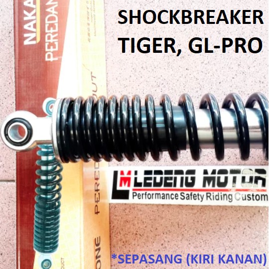 Nakasone Shockbreaker Tiger Honda GL Pro Megapro Per Shock Belakang Hitam