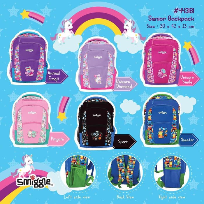 SPECIAL    PROMO MURAH TAS SEKOLAH RANSEL BACKPACK SMIGGLE KW SUPER