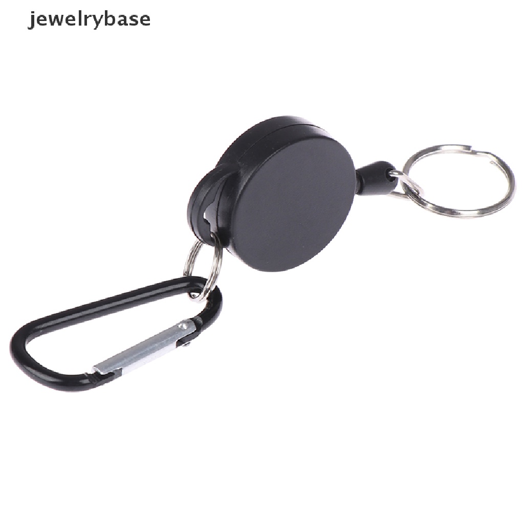 (jewelrybase) 1pc Gantungan Kunci Carabiner Teleskopik Retractable Untuk Outdoor / Olahraga