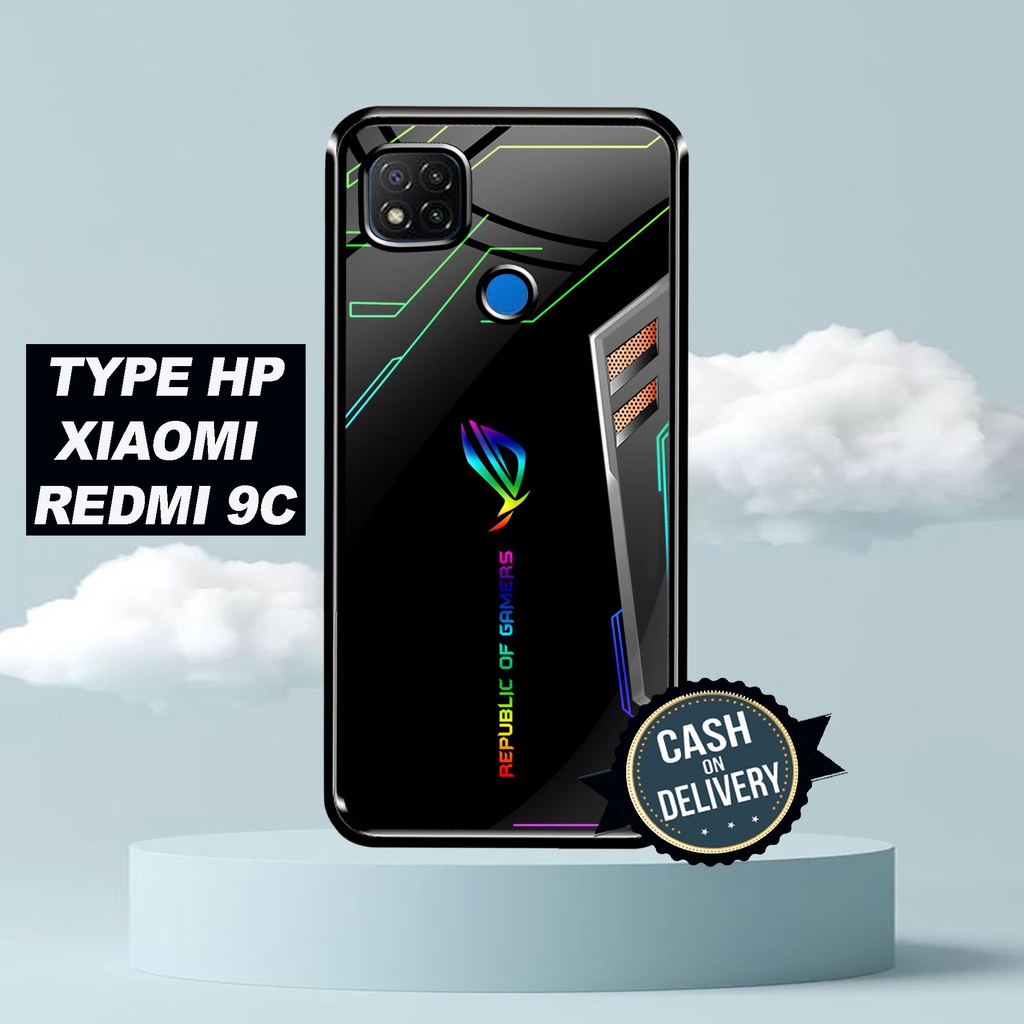 SRC - Case Xiaomi Redmi 9C Motif ROG sport game Casing Hardcase Glossy 2D Terbaru Silikon Softcase A