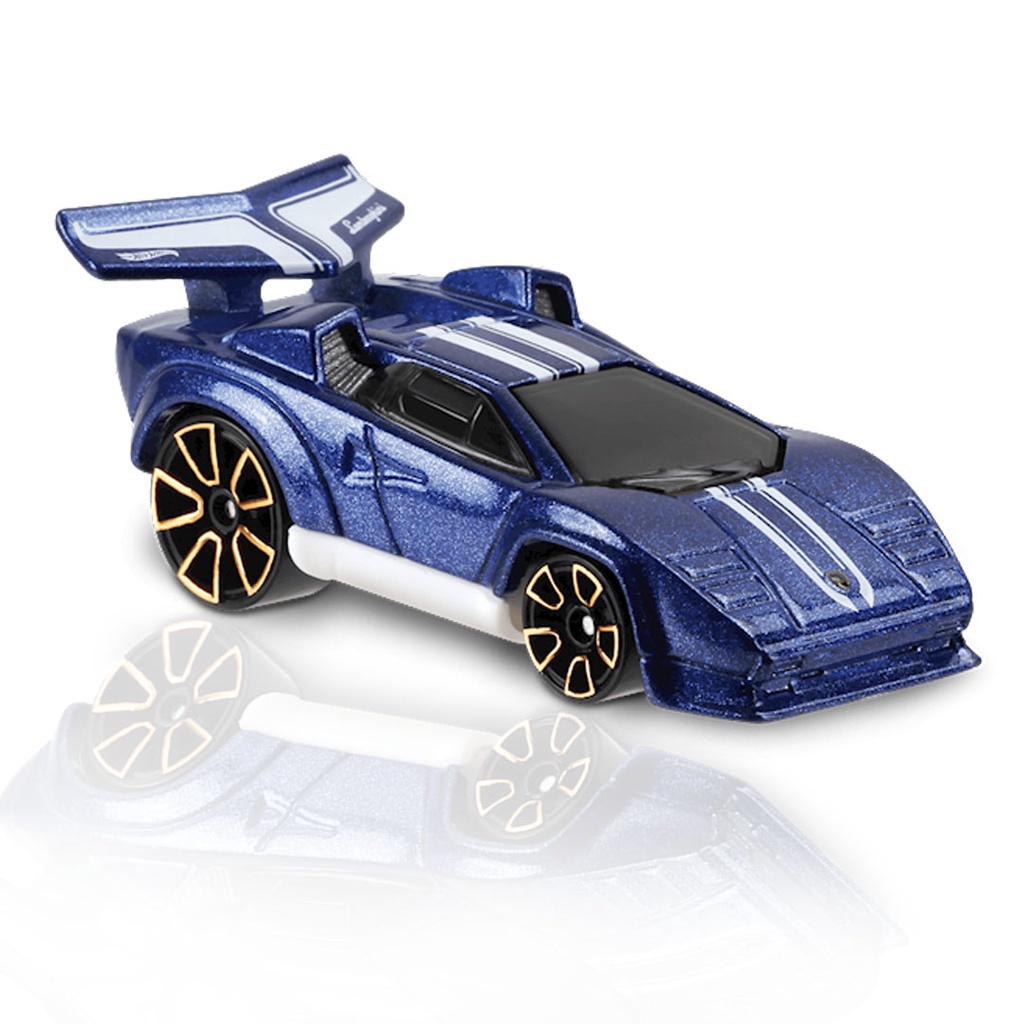 Hot Wheels Lamborghini Countach Biru Tua HW Tooned Mainan Mobil HW