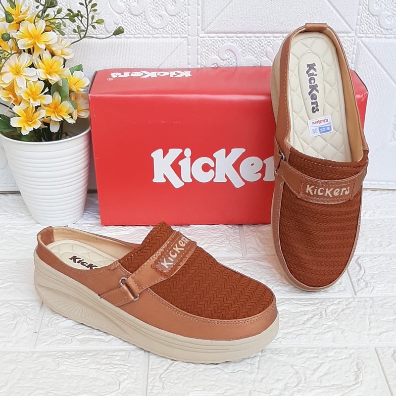 Sandal Wedges Variasi Rajut Andin Cantik Kickers