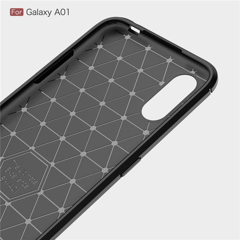 Case Samsung A01 Ipaky Fiber Carbon ultimatte Premium Quality