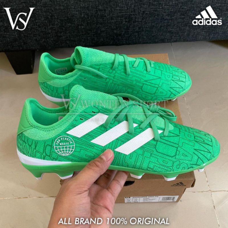 Sepatu Bola Adidas Gamemode Knit FGGreen list White Original
