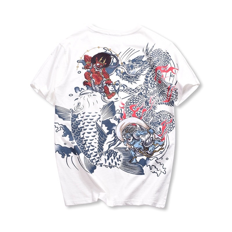 KAOS SUKAJAN IMPORT PRIA WANITA JEPANG KOREA KOI HARAJUKU ORIGINAL M-3XL JY62