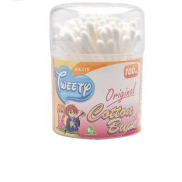 TWEETY ORIGINAL COTTON BUDS ART-119 100`S/ KOREK KUPING BAYI / KOREK KUPING  / Cottonbuds