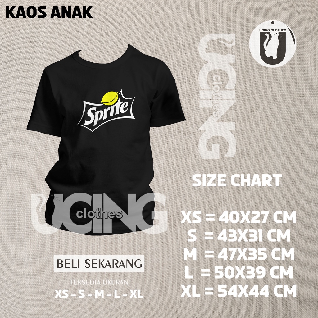 Kaos Anak Sprite Logo V2 Kaos Distro