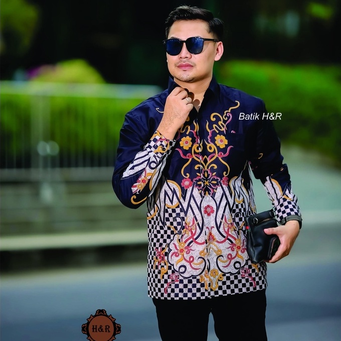 Baju Batik Pria Lengan Panjang Kemeja Batik Pria Batik Premium Kemeja Cowok Batik modern Baju Pria