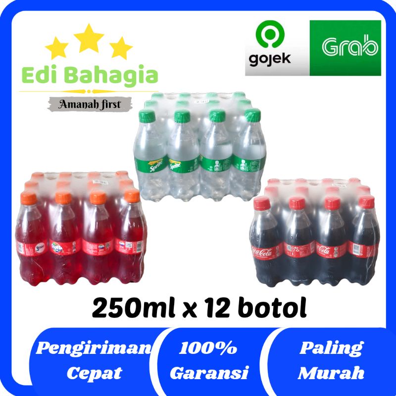 

COCA COLA , FANTA , SPRITE BOTOL MINI 250 ML 1 DUS