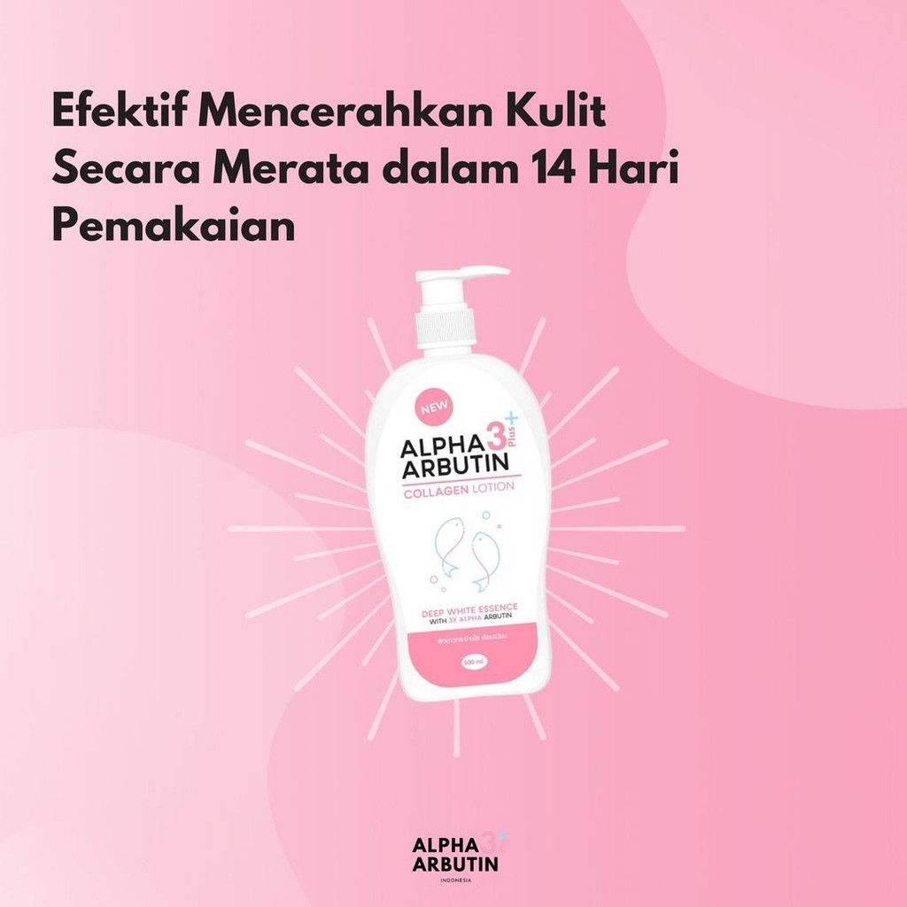 Precious Skin Alpha Arbutin 3 Plus Collagen Whitening Lotion , Hand Body / Lotion Pemutih 500ml