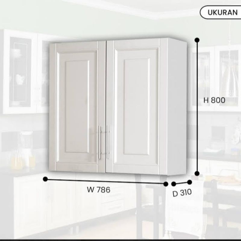 kitchen set atas minimalis rak dapur 2 pintu lemari dapur gantung
