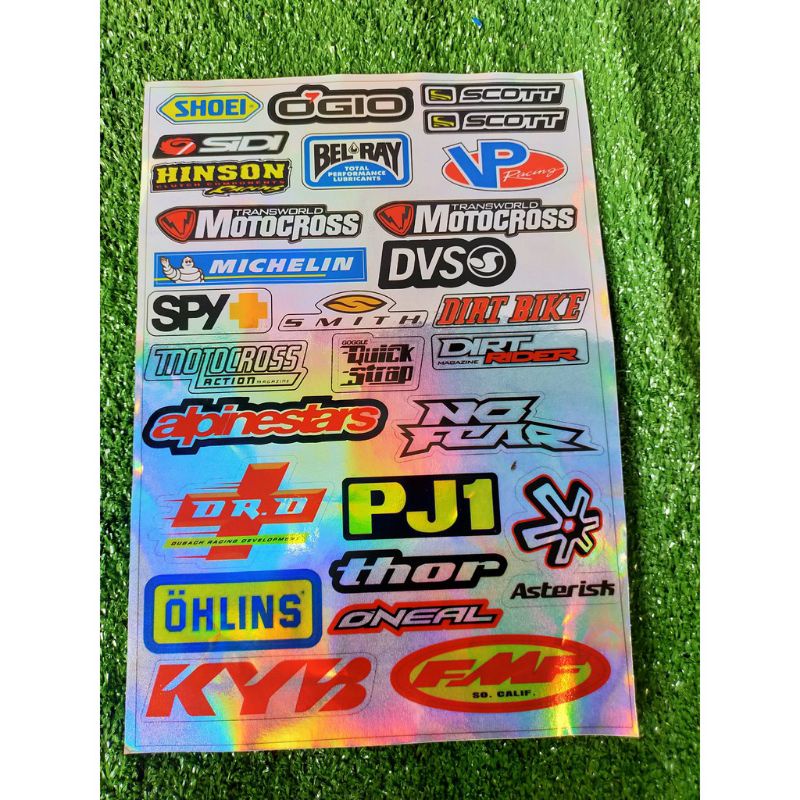 

stiker hologram stiker racing stiker sponsor brand