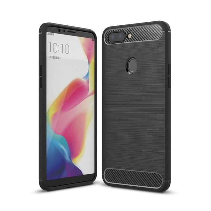 SS8427 - BRUSHED COMBINATION CASE OPPO R11S PLUS BLACK