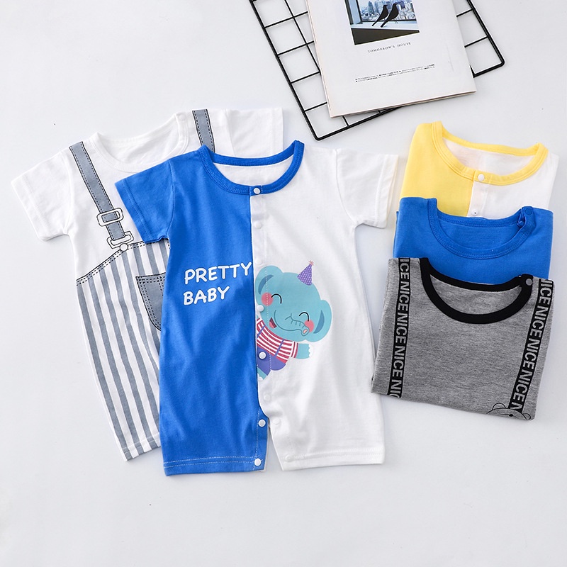 1234OS - Romper Fashion Bayi / Baju Kodok Bayi Bahan Cotton.