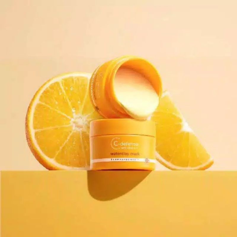 Wardah C-Defense WaterClay Mask / masker anti kusam wardah / masker vitamin c wardah