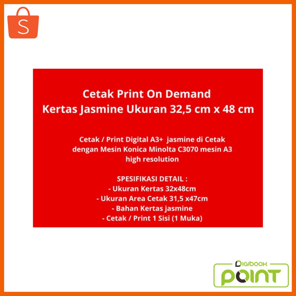 

Cetak Print On Demand Kertas Jasmine Ukuran 32,5 cm x 48 cm